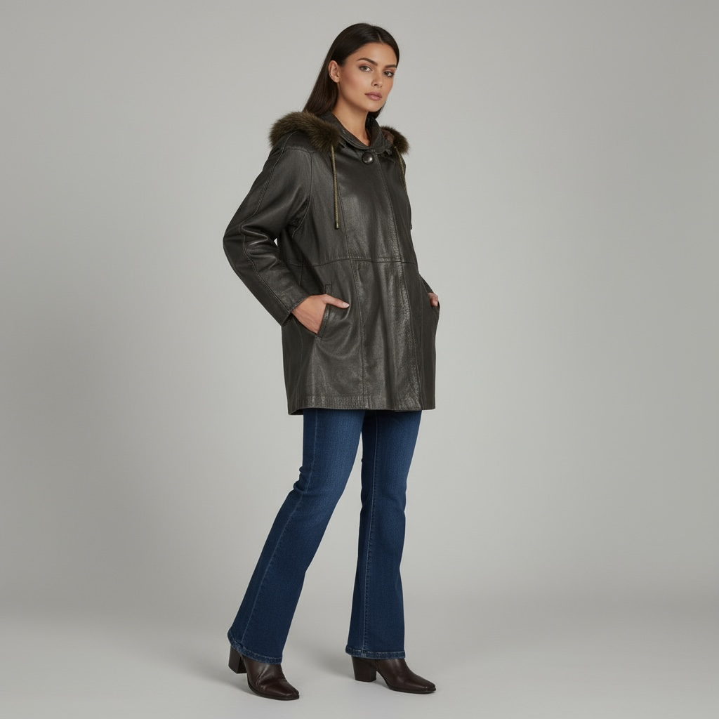 GIACCA IN PELLE - VINTAGE - DONNA