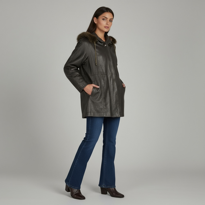 GIACCA IN PELLE - VINTAGE - DONNA