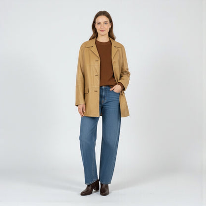 GIACCA IN PELLE - VINTAGE - DONNA