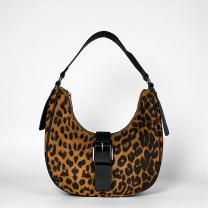 BORSA A SPALLA IN STAMPA ANIMALIER