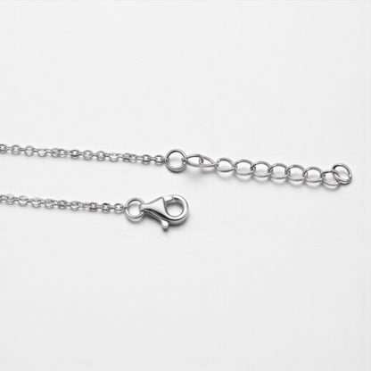 COLLANA IN ARGENTO CON CIONDOLO CUORE - DIVERSE COLORAZIONI