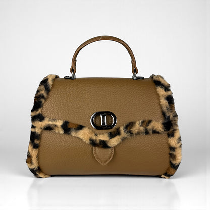 BORSA CON PROFILI ANIMALIER