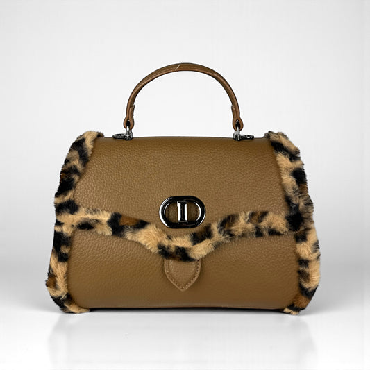 BORSA CON PROFILI ANIMALIER
