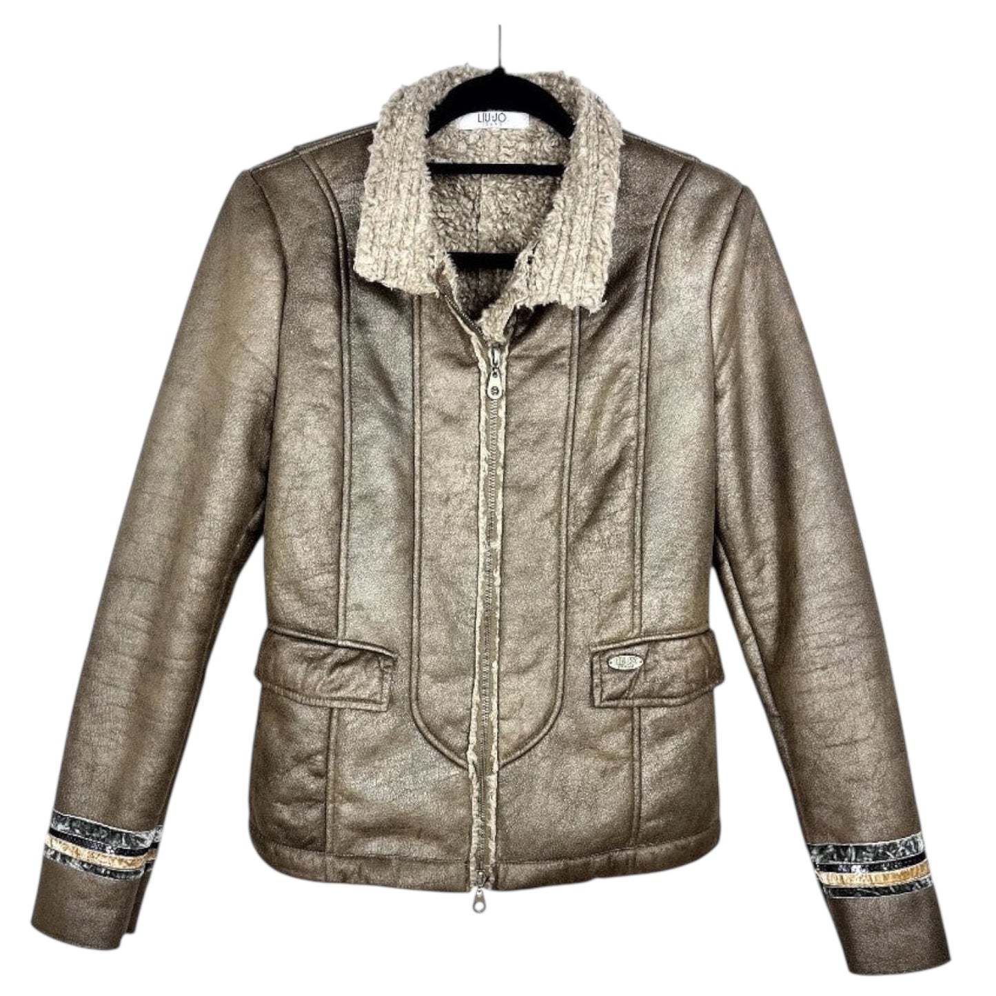 LIU-JO - SECOND-HAND - GIUBBOTTO IN MONTONE SINTETICO - DONNA