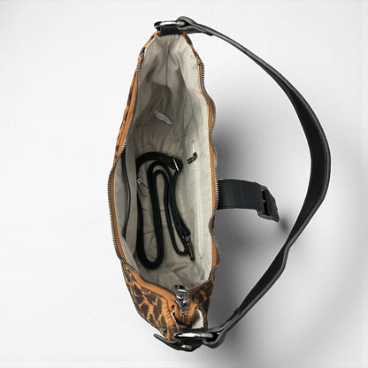 BORSA A SPALLA IN STAMPA ANIMALIER