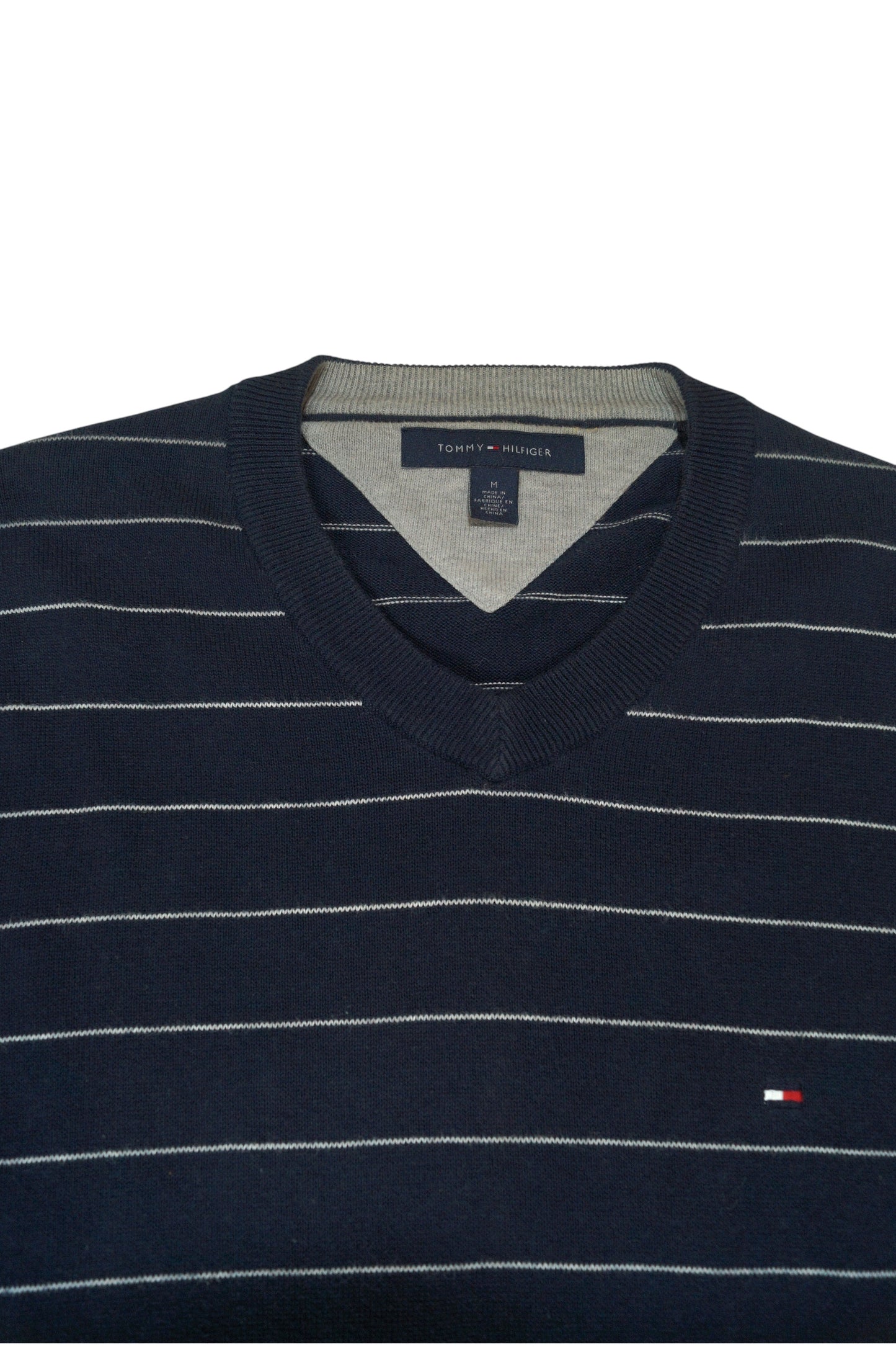 TOMMY HILFIGER - SECOND-HAND - PULLOVER A RIGHE - UOMO