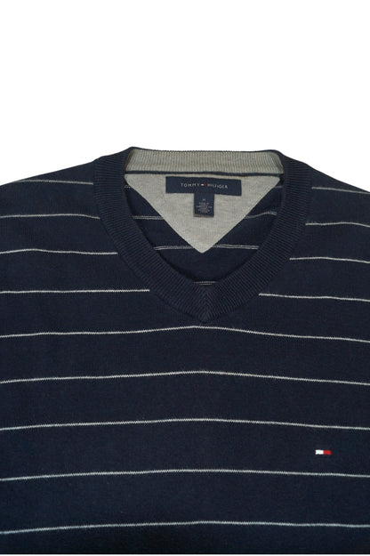 TOMMY HILFIGER - SECOND-HAND - PULLOVER A RIGHE - UOMO