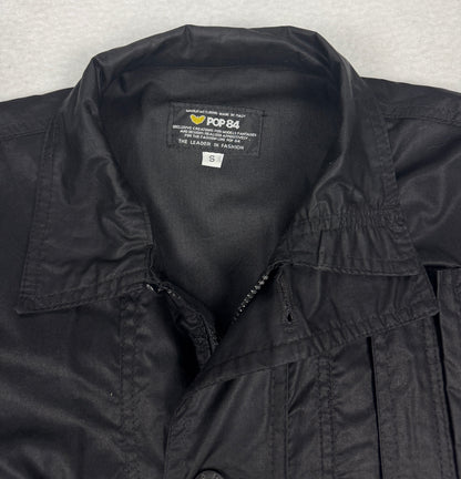 Giacca Vintage "POP 84" Utility Jacket – Total Black taglia S