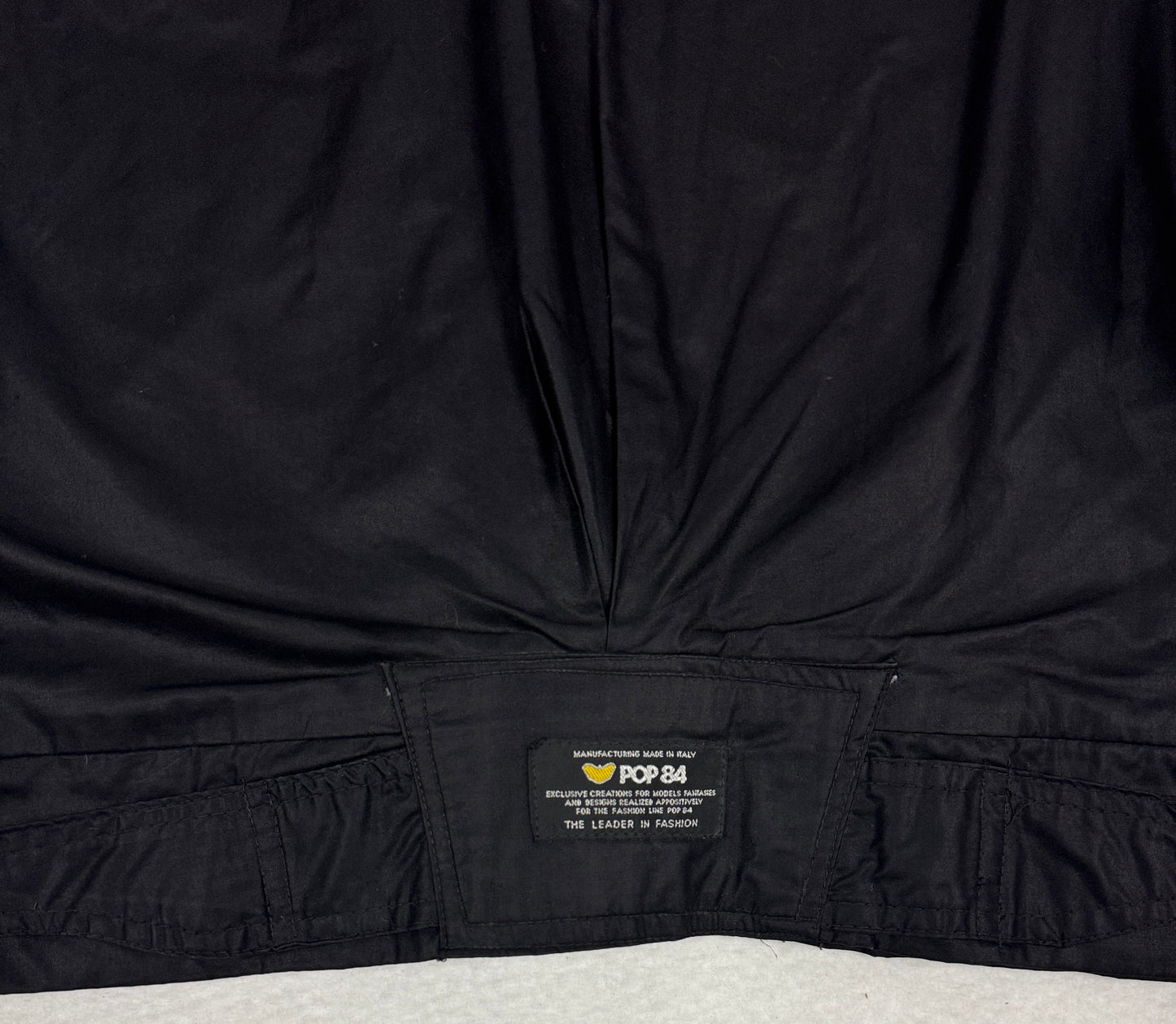Giacca Vintage "POP 84" Utility Jacket – Total Black taglia S