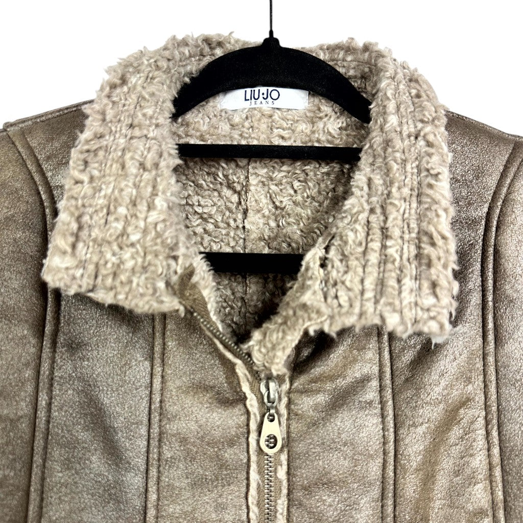 LIU-JO - SECOND-HAND - GIUBBOTTO IN MONTONE SINTETICO - DONNA