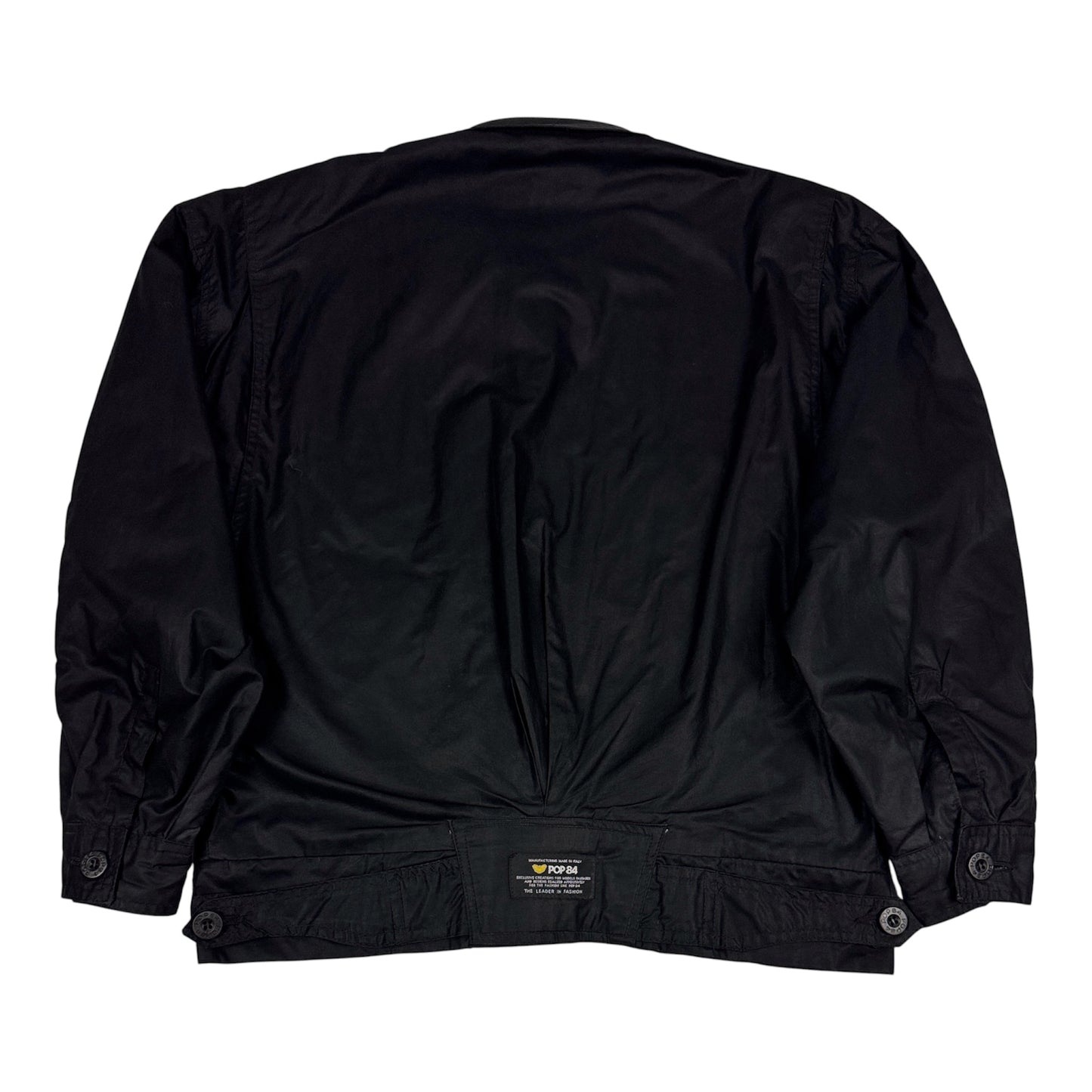 Giacca Vintage "POP 84" Utility Jacket – Total Black taglia S