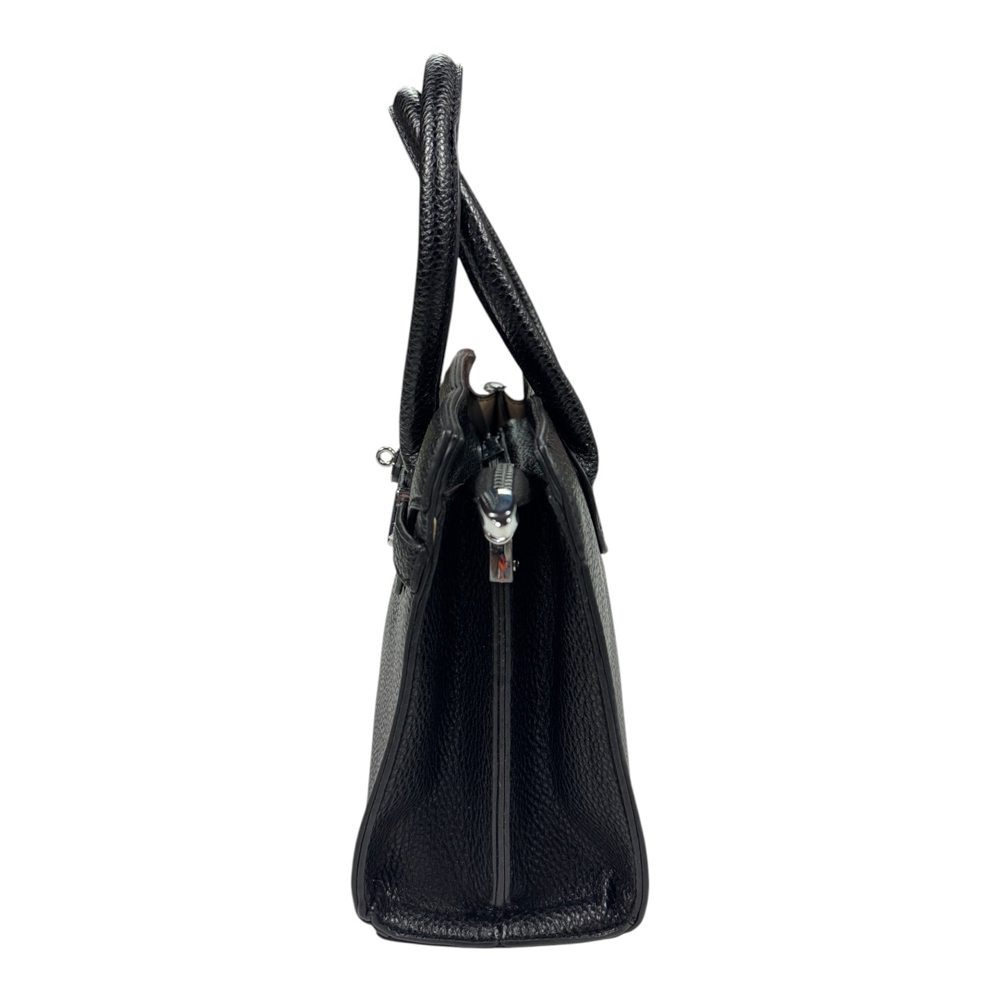 Borsa a Mano e Tracolla " Retro Classic" - Nero Martellato