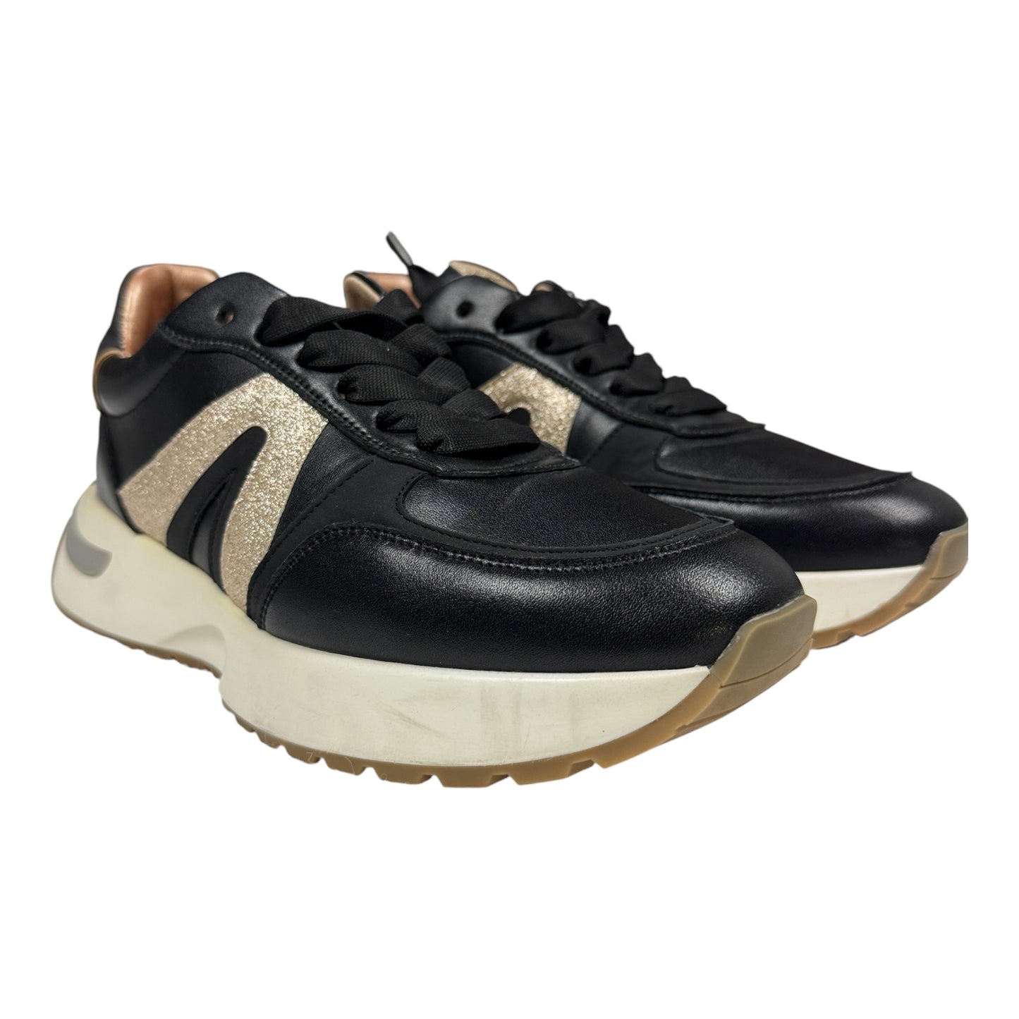 Alexander Smith x ACBC - Sneakers " Hyde" (Blak & Gold Glitter) Taglia 38