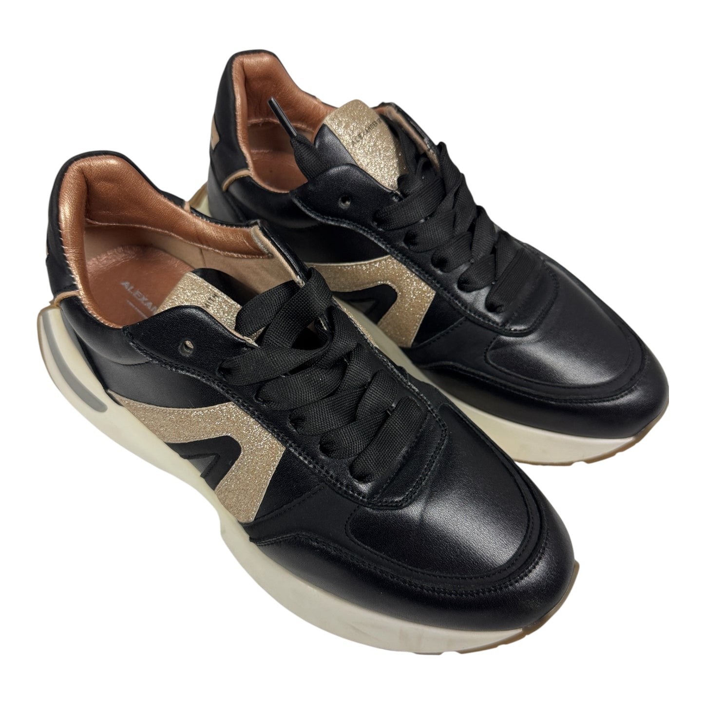 Alexander Smith x ACBC - Sneakers " Hyde" (Blak & Gold Glitter) Taglia 38
