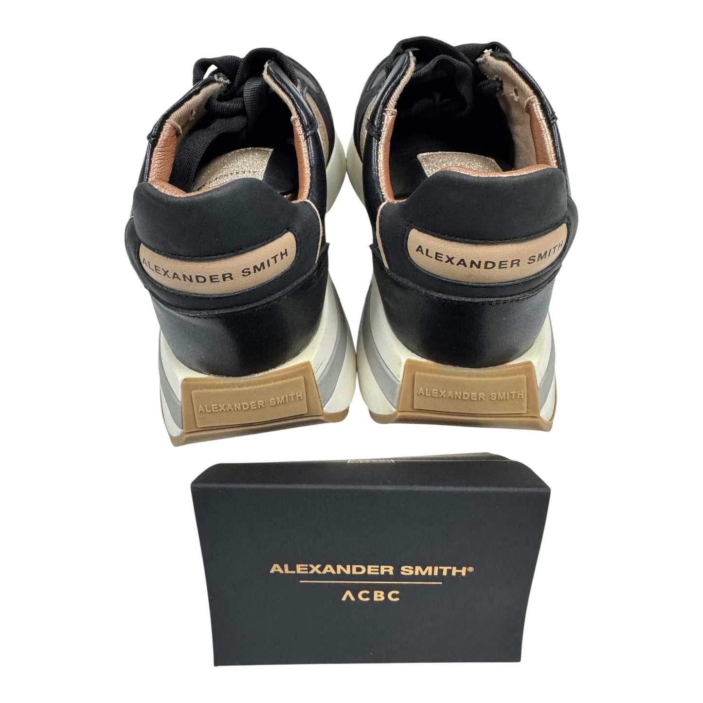 Alexander Smith x ACBC - Sneakers " Hyde" (Blak & Gold Glitter) Taglia 38